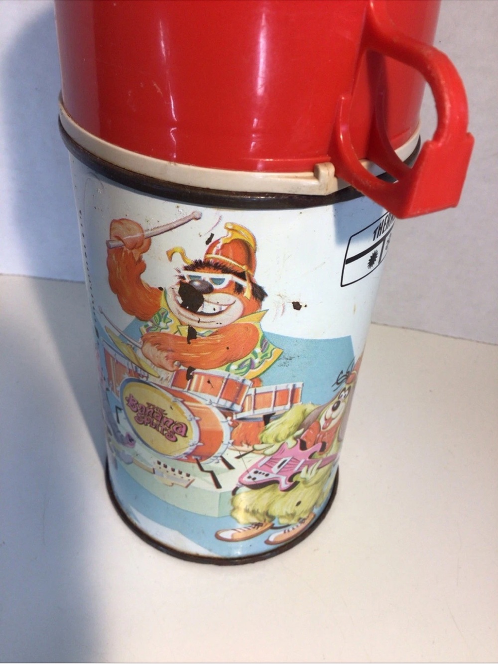 Vintage 1969 Hanna Barbera The Banana Splits thermos for lunchbox replacement